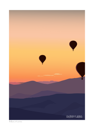Balloons at sunrise