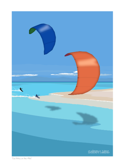 Kiting Turquoise Waters