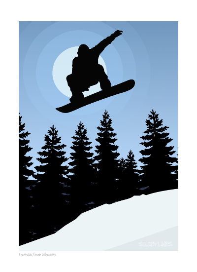 Frontside Grab Silhouette