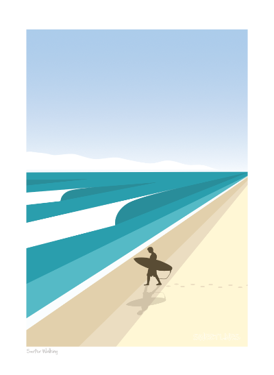 Surfer Walking