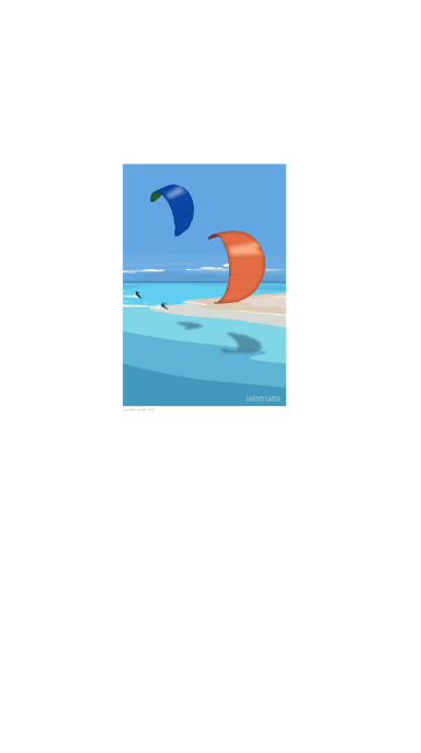 Kiting Turquoise Waters